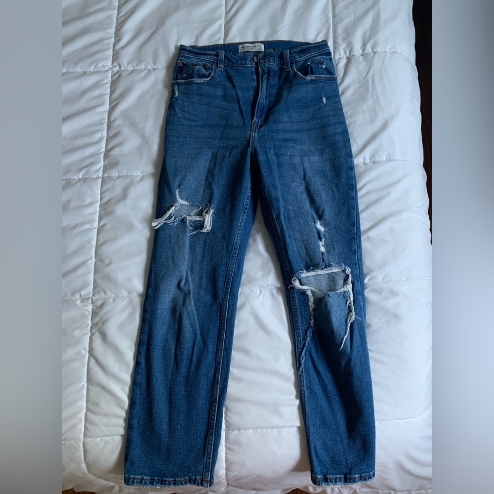 AF The Ankle Straight Ultra Hugh Rise Denim